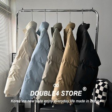 【DOUBLE4 】升級版 麵包外套 立領 鋪棉 防潑水 保暖外套 加厚 挺版 內口袋 高品質 下抽繩 防風 6666