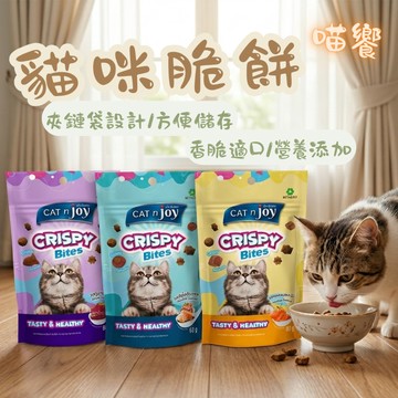 CAT N JOY喵饗 貓咪餅乾60g 貓脆餅 獎勵點心 貓零食 貓咪點心 貓咪脆餅 貓咪零食 寵物零食