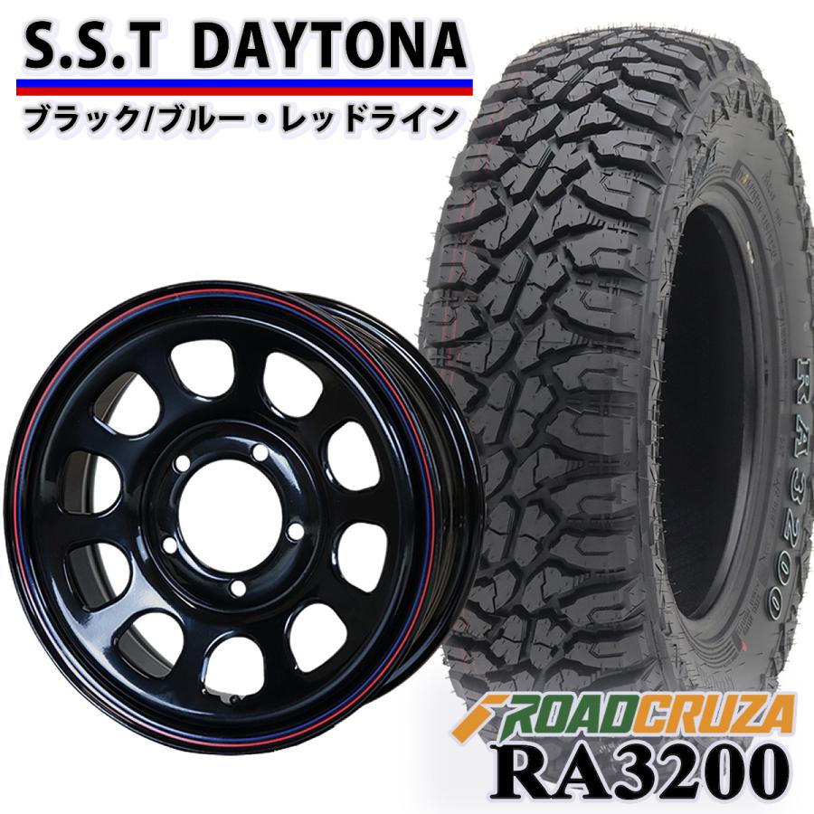 新品 SUMMERタイヤ 215/85R16 ROADCRUZA製 RA-3200 OWL SHONE デイトナブラック 赤青 スチールホイール  16×5.5J オフセット+20 5穴 ハブ径110mm 4本価格 山形発 | LINEブランドカタログ