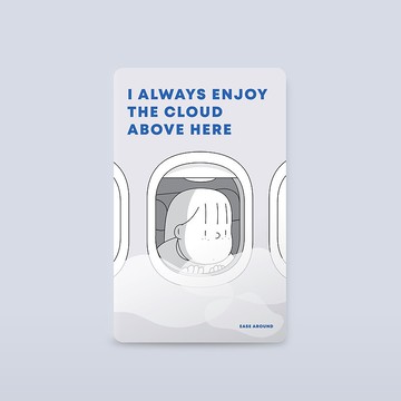 卡套貼紙 - I ALWAYS ENJOY THE CLOUD