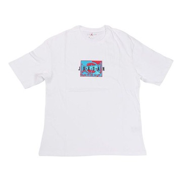 Air Jordan Sport DNA Logo Printing Short Sleeve White