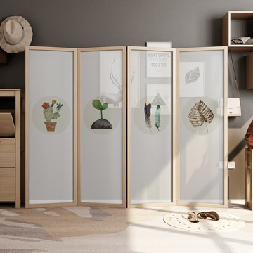 優購生活 北歐屏風隔斷客廳進門玄關現代簡約折疊臥室遮擋家用植物移動折屏屏風櫃 屏風 隔間 客廳 玄關櫃 隔板 屏風架訂製