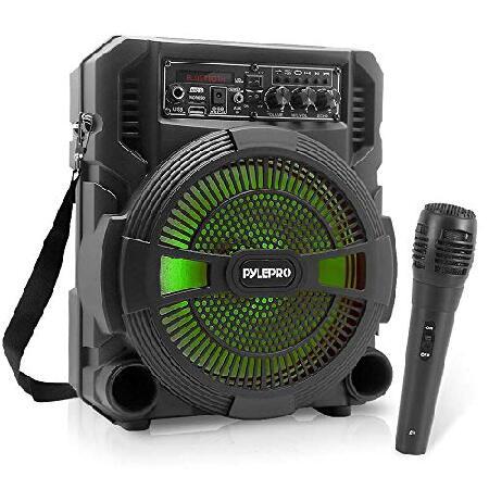 Pyle Portable Bluetooth PA Speaker System 600W Rechargeable Wireless Outdoor w Microphone in, P