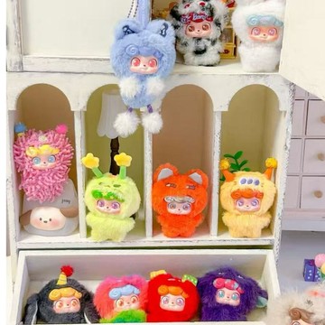 💛WBP免運💙官方正版Jotoys Q.KID Q寶電波俱樂部系列MINI毛絨搪膠盲盒 吊飾公仔手辦毛絨玩偶桌面擺件禮物