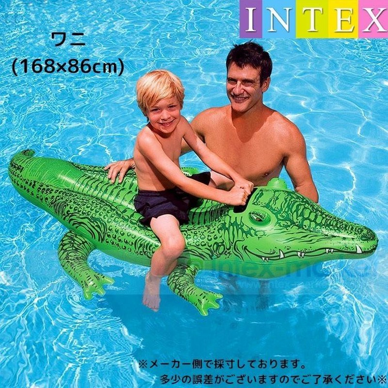 INTEX シャチフロート 浮き具 浮き輪 ビーチフロート 浮輪 取っ手付き 子供用 幼児用 サメ ワニ イルカ イヌ うきわ ウキワ 夏 プール 海  | LINEブランドカタログ