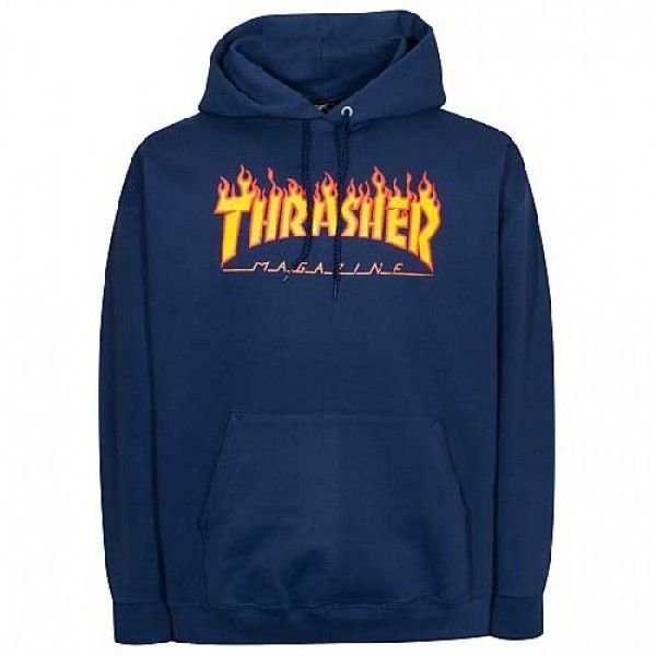 2022新生活 80s JERZEES THRASHER スラッシャー パーカー ネイビー L