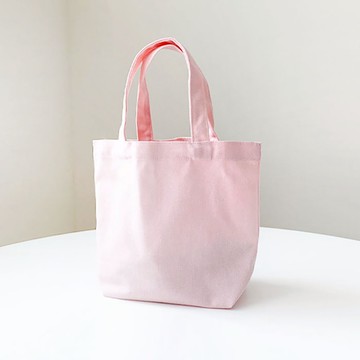 素色迷你帆布包  粉色的  26 x 21 x 10 厘米
