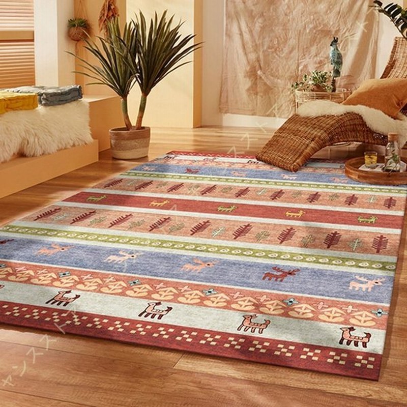 民族柄ラグマットオルテガエスニックネイティブ民族カーペットマットラグマット絨毯約2畳リビングラグらぐオールシーズン洗える滑り止め 通販 Lineポイント最大0 5 Get Lineショッピング