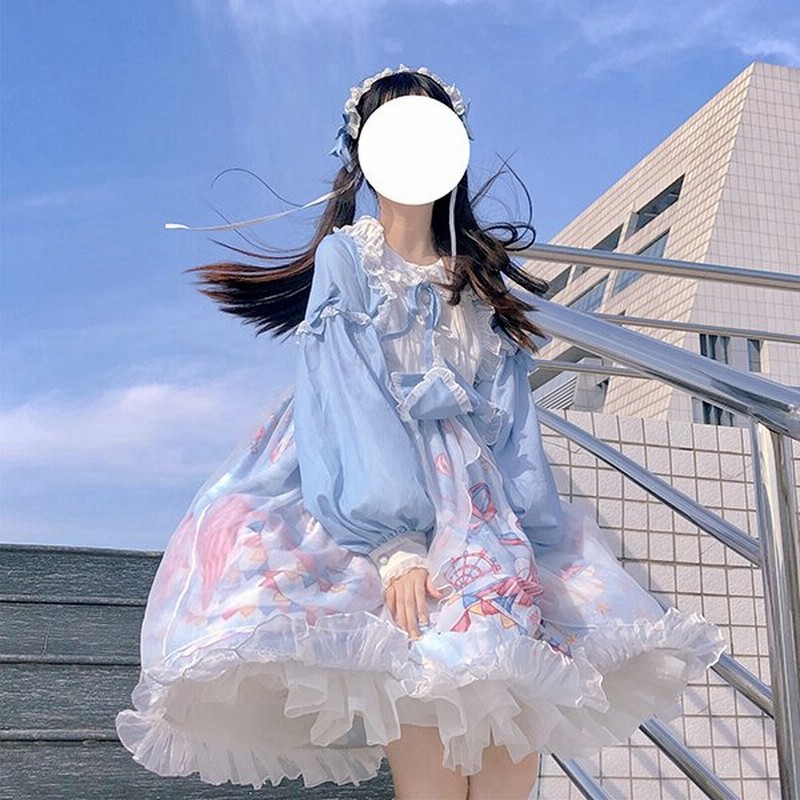 ワンピース ロリータ レディース 春夏 コスプレ ロリータ風ワンピ フレアワンピース 女子中高生 Lolita 蝶結び ミディアム コスチューム お嬢様 丸襟 長袖 通販 Lineポイント最大0 5 Get Lineショッピング