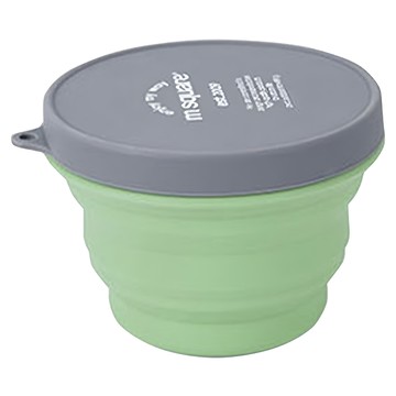 m square 折疊碗 M 輕巧攜帶 懸掛設計 底部防滑 耐熱耐高溫  復古綠  1個