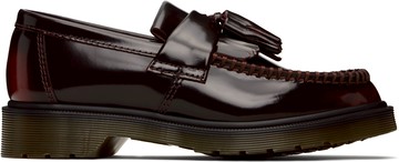 Dr. Martens 酒红色 Adrian Tassel 乐福鞋