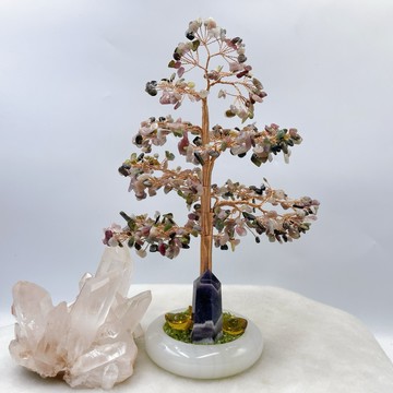 田芯精品 新品 枝繁葉茂 手工碧璽✨水晶樹 28公分 大款 限量 現貨 送禮自用 超大方🎊🎊🎊