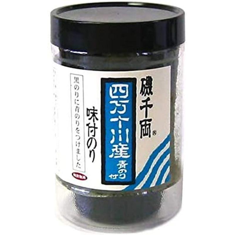 四万十川産 青のり付 味付のり ８切４０枚 ２本セット 磯千両 海苔 老舗のこだわり海苔