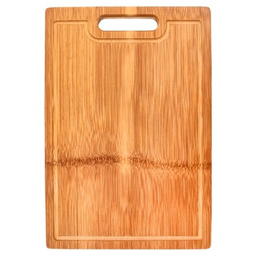 HOLA 和樂家居 一片竹砧板經典手提款  014177187  38 x 26 x 1.8cm  1個