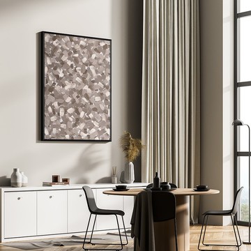 焦糖瑪奇朵 - 咖啡色抽象大理石紋/北歐掛畫/復古/漸層/水磨石