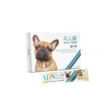 木入森®MORESON-變不臭 2公克/包；30包/盒 犬寶專用保健食品 x 2入組(購買第二件贈送寵物玩具x1包)