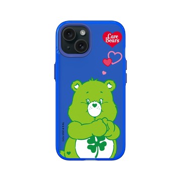 iPhone 15 Clear 激光藍 - Care Bears - Good Luck Bear