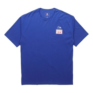 Li-Ning Paris fashion week SS20 Series Loose Round Neck Short Sleeve Navy Blue