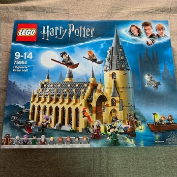 已組無缺件 絕版 樂高 LEGO 75954 哈利波特 霍格華茲大廳 有何有說明書 貼紙未貼
