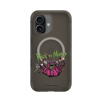 iPhone 17 AirX 本質黑 - 瑞克和莫蒂 Rick and Morty - 外星人襲擊
