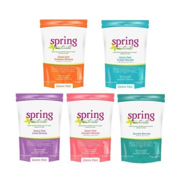 美國Spring Natural曙光 天然無穀餐犬糧 10.5oz(300g) x 4入組(購買第二件贈送寵物玩具x1包)