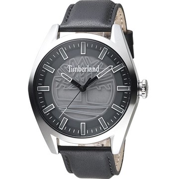 Timberland 天柏嵐 街頭休閒腕錶(TBL.16005JYS/13)-46mm-灰面皮革【刷卡回饋 分期0利率】【APP下單點數13倍送】