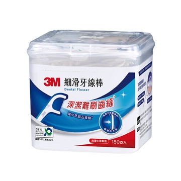 3M 細滑牙線棒盒裝180支-ECO包裝