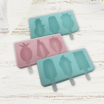 繽棒矽膠冰棒膜-3格