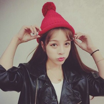 毛帽針織毛線帽-潮流純色粗毛線保暖女帽子6色73ie46【獨家進口】【米蘭精品】