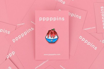 Strawberry Ice 草莓冰 琺瑯別針