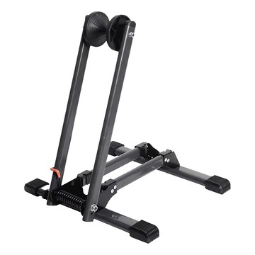 DIBOTE 迪伯特 自行車折疊式 L型停車架 插入式立車架駐車架 2.4kg  黑色  1個  展開40 x 33 x 44cm 折疊16 x 8 x 44cm