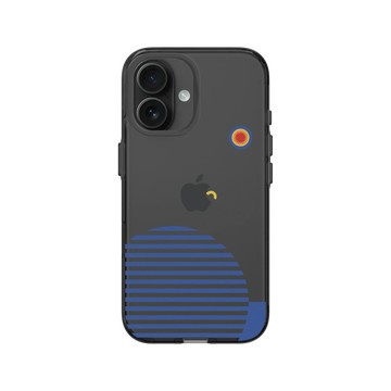 iPhone 16 Clear (相機按鈕) 酷墨灰 - NASA - Exoplanet K2-18 b & Red Dwarf - Bauhaus Style