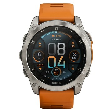 GARMIN FENIX 8 AMOLED 全方位戶外進階GPS智慧腕錶 51mm  火花橙  1.4吋  GPS + 藍牙