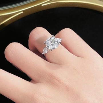 鉅曜 鉑金PT950 5克拉 IGI 鑽光協奏閃耀密語輕奢鑽戒 培育鑽石 真鑽 鑽石