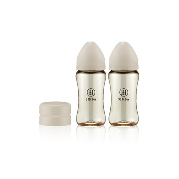 Simba 全齡適用-蘊蜜鉑金PPSU寬口奶瓶經典2入組270ml