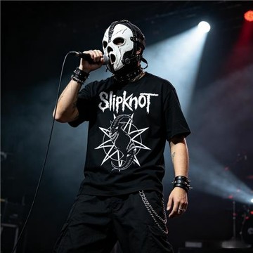 美式街頭重金屬Slipknot活結樂隊搖滾朋克哥特寬松上衣短袖T恤衫