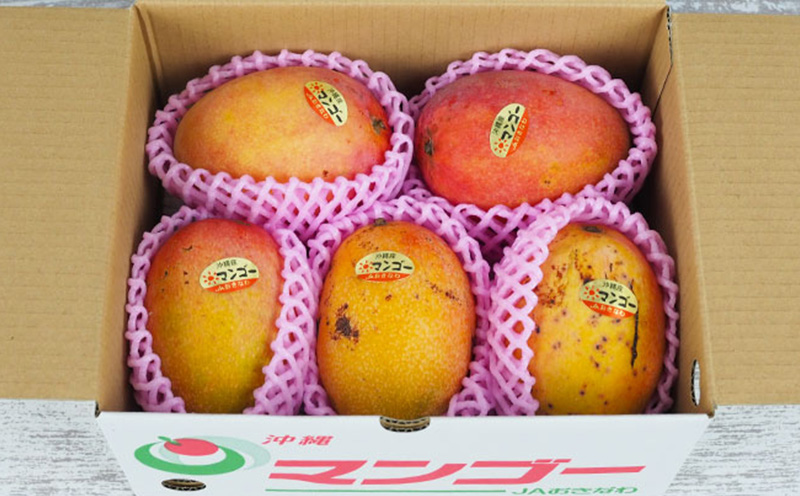 訳あり品沖縄市　完熟マンゴー（中×2箱）約3kg