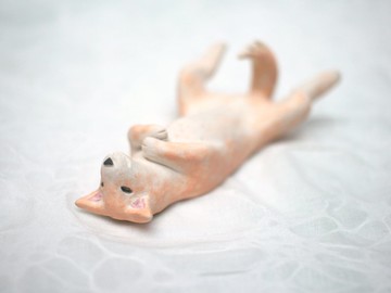 柴犬　瓷偶　公仔　筷架