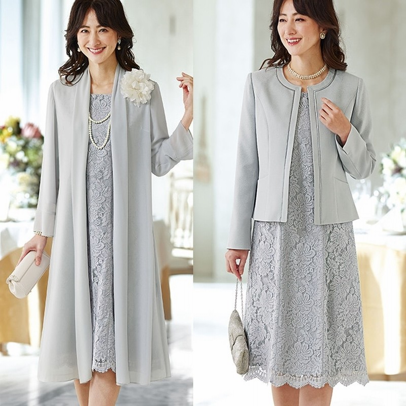 ベルーナ ３点セット ２ジャケット付レースワンピース３点セットスーツ ネイビー 13ar レディース 通販 Lineポイント最大2 0 Get Lineショッピング