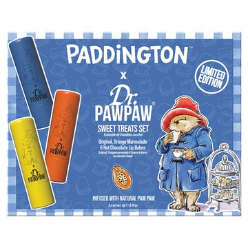 Dr.PAWPAW 柏靈頓熊 甜點派對唇部護理(英國木瓜霜 護唇膏) 3件組  1個  甜橙果醬 + 經典 + 巧克力