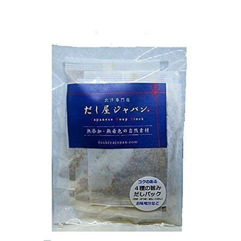 だし屋ジャパン 無添加 味噌汁のお出汁 ４種の旨み だしパック 国産 (10g×30個) さば かつお あじ いわし