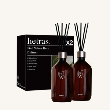 HETRAS 韓國Hetras 首席調香師擴香500ml×2｜大容量香氛｜長效擴香｜居家空間香氛｜送禮首選