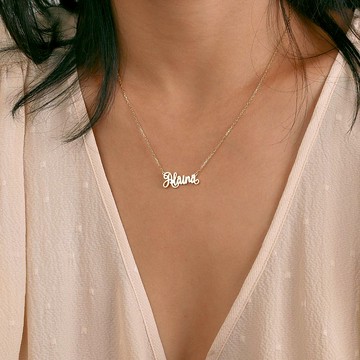 訂製英文名字項鏈s925銀字母項鏈個性化氣質百搭項鏈閨蜜禮物