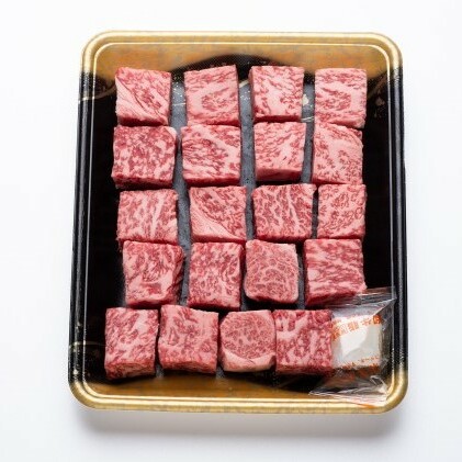 牛肉 国産 博多和牛 ロース サイコロ ステーキ用 約400g 福岡県産 配送不可：離島