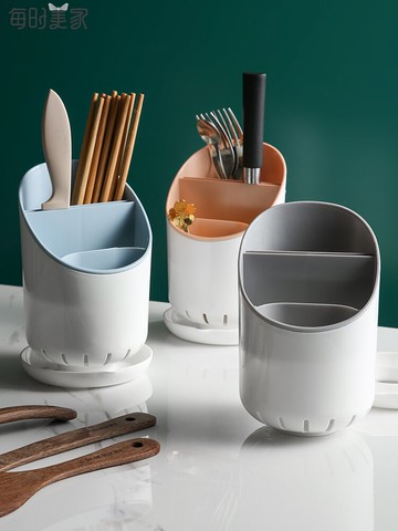 筷子籠家用廚房多功能餐具勺子收納盒瀝水筷托快子桶置物架簍筷筒