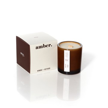 Amber 禮盒蠟燭(S) / 5款香味 煙燻玫瑰 & 蘇門答臘松