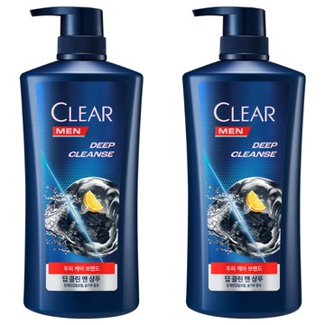 Clear 深層潔淨男士洗髮精 650ml  2瓶