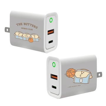 【品牌聯名】The Butters籃球比賽USB3.0+PD20W雙孔充電器