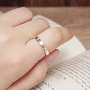ART64 純銀 經典銀戒 3mm窄版 925純銀戒指 女戒 男戒 尾戒