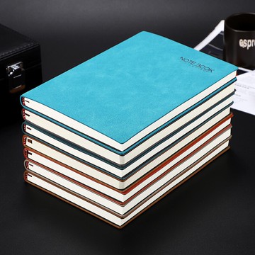 a5羊巴皮創意PU簡約商務筆記本B4加厚記事本單位企業本子定制
